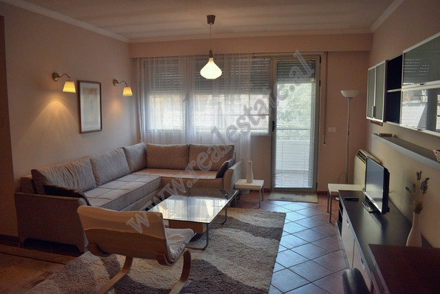 Two bedroom apartment for rent near Bllok area in Tirana, Albania.